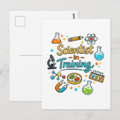 Young Scientist in Training Invitation ポストカード (正面/裏面)