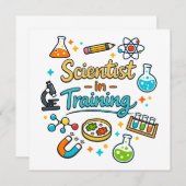 Young Scientist in Training Invitation 招待状 (正面/裏面)