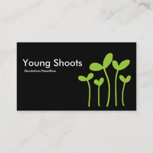 Young Shots v2 – ブラック上の火星の緑(代替サイド) 名刺