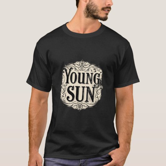 Young Sun Tシャツ – レトロヴィンテージSun Graphic Tee (正面)