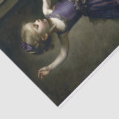Young Vintage Ballerina in Violet Decoupage 薄葉紙 (詳細)
