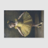 Young Vintage Ballerina In Yellow Decoupage 薄葉紙 (正面)