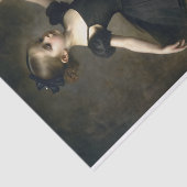 Young Vintage ballet dancer in Black Decoupage 薄葉紙 (詳細)