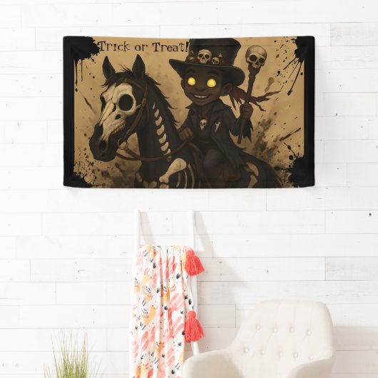 Young Voodoo Doc on Skull Horse 横断幕 (インサイチュ)