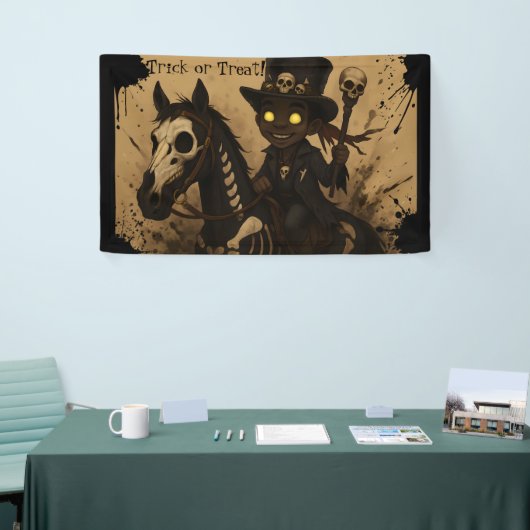Young Voodoo Doc on Skull Horse 横断幕 (トレードショー)