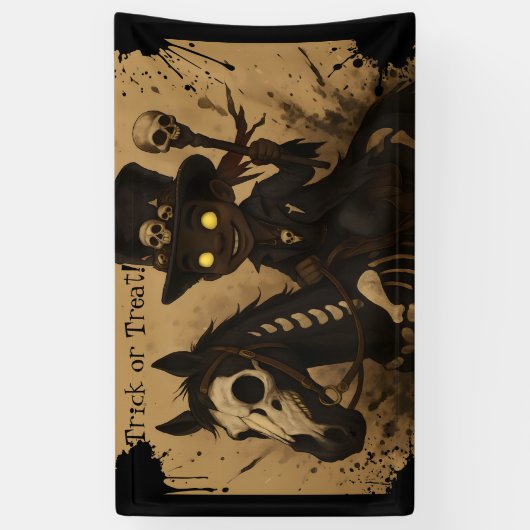 Young Voodoo Doc on Skull Horse 横断幕 (縦)