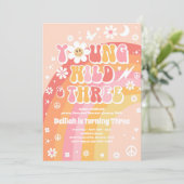 Young Wildと3つのヒッピー3歳の誕生日パーティー 招待状 (スタンド正面)