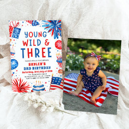 Young Wildと3月4日7月3日の誕生日パーティー 招待状