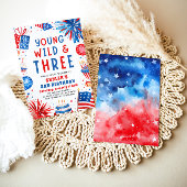 Young Wildと3月4日7月3日の誕生日パーティー 招待状