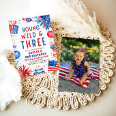 Young Wildと3月4日7月3日の誕生日パーティー 招待状