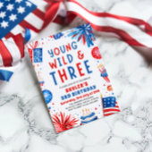 Young Wildと3月4日7月3日の誕生日パーティー 招待状