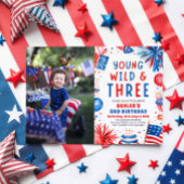 Young Wildと3月4日7月3日の誕生日パーティー 招待状