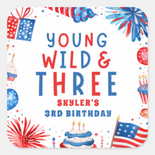 Young Wildと7月3日の4日 スクエアシール