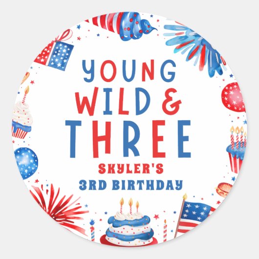 Young Wildと7月3日の4日 ラウンドシール (正面)