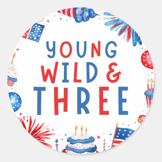 Young Wildと7月3日の4日 ラウンドシール (正面)