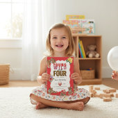 Young Wild and Four Tiger Floral Birthday 招待状