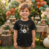 Young Wild and Three サファリ 誕生日 トドラーTシャツ