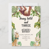 Young, wild and three 招待状 (正面)