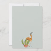 Young Wild And Three Animals Safari 3rd Birthday 招待状 (裏面)