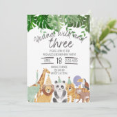 Young, Wild and Three birthday招待状 招待状 (スタンド正面)