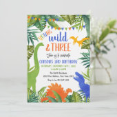 Young Wild and Three Dinosaur Birthday 招待状 (スタンド正面)