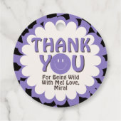 Young Wild and Three Lavender 3rd Birthday Party フェイバータグ (裏面)