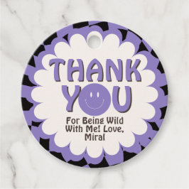 Young Wild and Three Lavender 3rd Birthday Party フェイバータグ