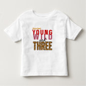 Young Wild and Three Tiger Tropical Birthday トドラーTシャツ (正面)