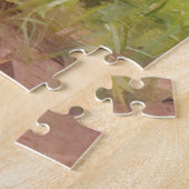 Young Wild Deer Fawn in a Meadow Art Puzzle ジグソーパズル (側面)