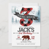 Young Wild & Threeの招待、Lumberjack 3rd 招待状 (正面)