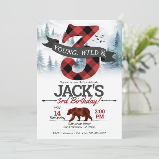 Young Wild & Threeの招待、Lumberjack 3rd 招待状 (スタンド正面)