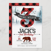 Young Wild & Threeの招待、Lumberjack 3rd 招待状 (正面/裏面)