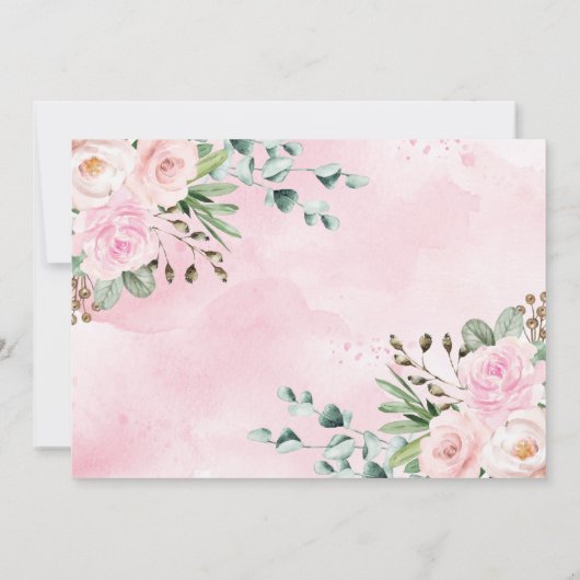 Young Wild & Threeフローラガールジャングル第3誕生日 招待状 (裏面)