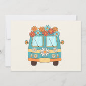 Young Wild Threeレトロレインボー3rdバースデーフォト 招待状 (裏面)