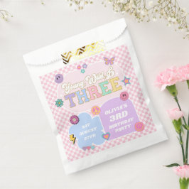 Young Wild & Three 名門私立校風の Patch 3rd Birthdayパーティー フェイバーバッグ