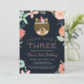 Young, Wild & Three Birthday Partyへの招待 招待状 (スタンド正面)