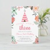 Young, Wild & Three Birthday Partyへの招待 招待状 (スタンド正面)