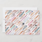 Young, Wild & Three Bohoフォト誕生日招待状 招待状 (裏面)