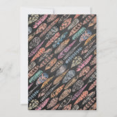 Young, Wild & Three Boho誕生日招待状 招待状 (裏面)