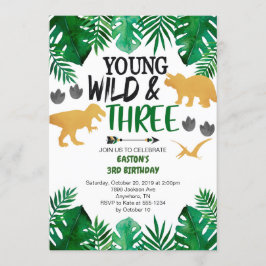Young Wild & Three Daisolasの3回目の誕生日の招待 招待状