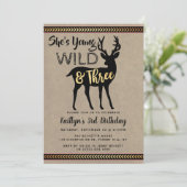 Young Wild & Three Girls 3rd誕生日招待状 招待状 (スタンド正面)