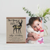 Young Wild & Three Girls 3rd誕生日招待状 招待状 (スタンド正面)