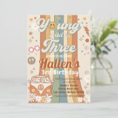 Young Wild & Three Groovy Rainbow 3rd Birthday 招待状 (スタンド正面)