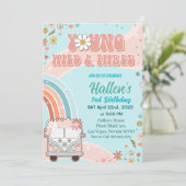 Young Wild & Three Groovy Rainbow 3rd Birthday 招待状 (スタンド正面)