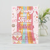Young Wild & Three Groovy Rainbow 3rd Birthday 招待状 (スタンド正面)