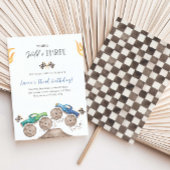 Young, Wild & Three Monster Truck 3rd Birthday 招待状