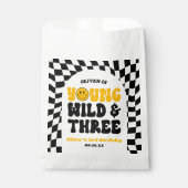 Young Wild & Three Retro Third 3rd Birthday Party フェイバーバッグ (正面)