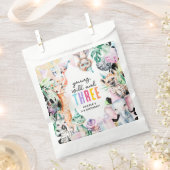 Young Wild & Three Safari Animals 3歳の誕生日 フェイバーバッグ (クリップ留めされた状態)