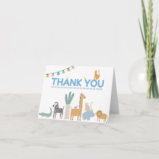 Young, Wild & Three Thank You Cards サンキューカード (正面)