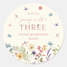 Young Wild & Three Wildflower 3rd Birthday Party